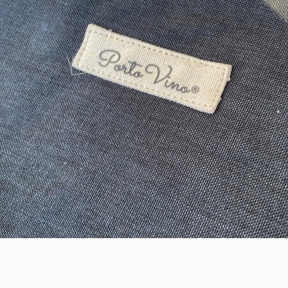 Porto Vino Canvas Tote Bag with Tan Handles - Picture 3 of 7